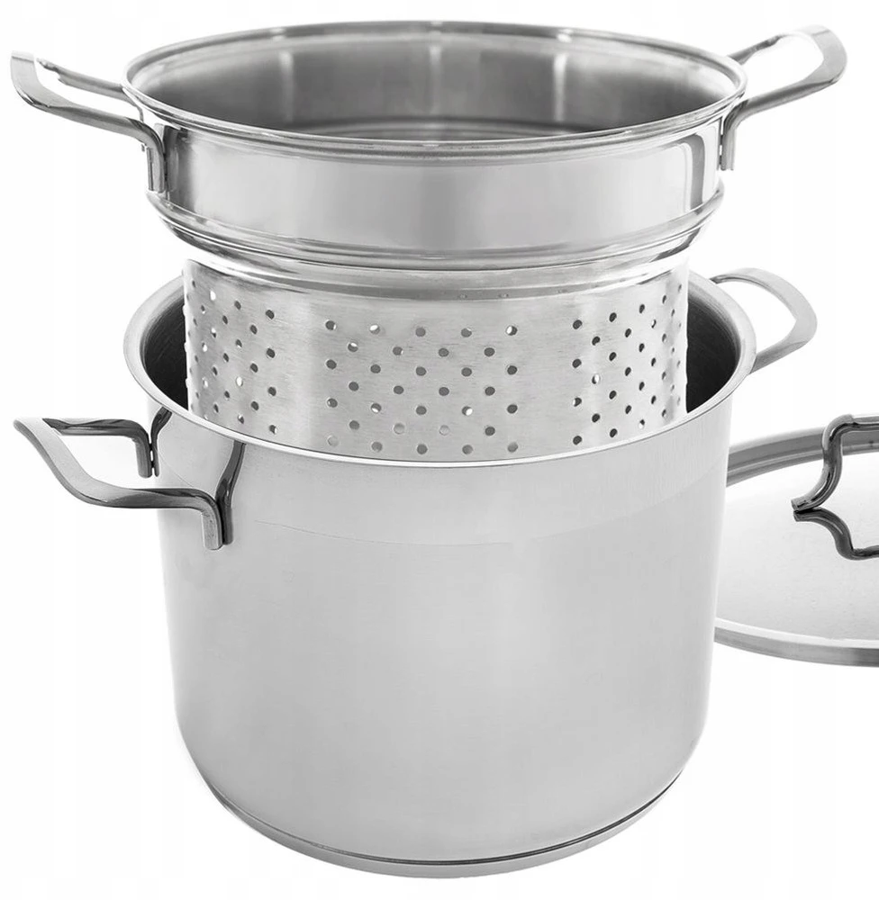 Orion MAkaronų įdėklas 8L 24X24X18CM NERŪDIJAMASIS PLIENAS PUODUI 20CM