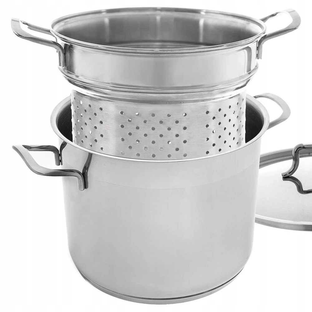 Orion MAkaronų įdėklas 8L 24X24X18CM NERŪDIJAMASIS PLIENAS PUODUI 20CM