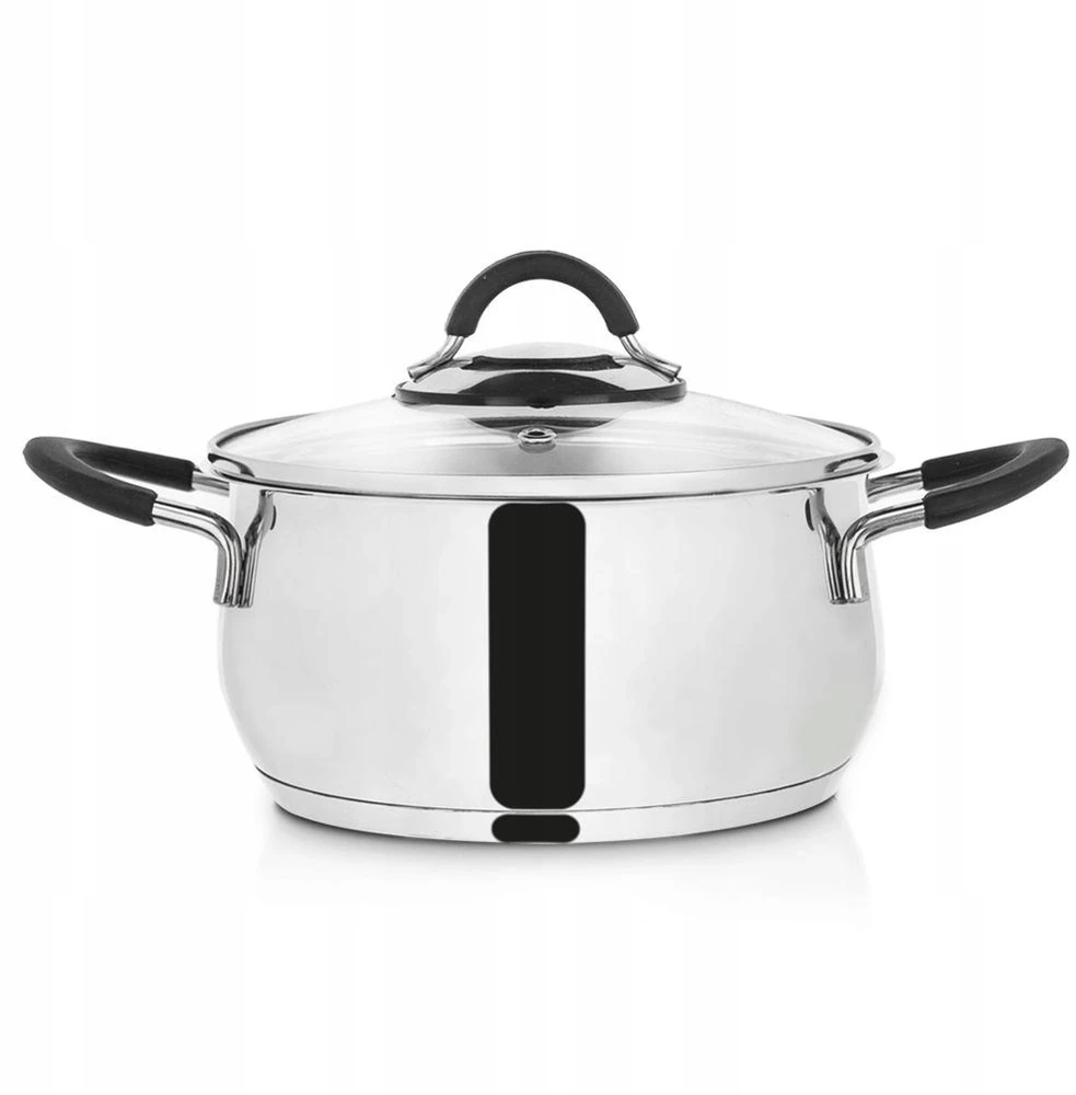 Orion Puodas plienas su stikliniu dangteliu DALIE 16 cm, 1,8 l