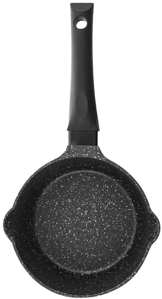 Orion Puodas 16 cm 1,3 l ALIUMINIO GRANITINIS Juodas INDUKCINIAM NELIPAMUMU