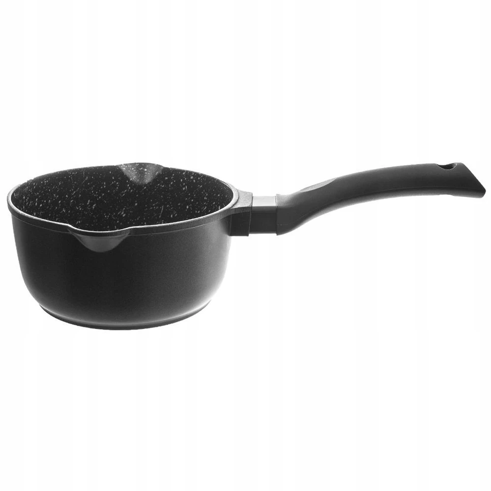 Orion Puodas 16 cm 1,3 l ALIUMINIO GRANITINIS Juodas INDUKCINIAM NELIPAMUMU