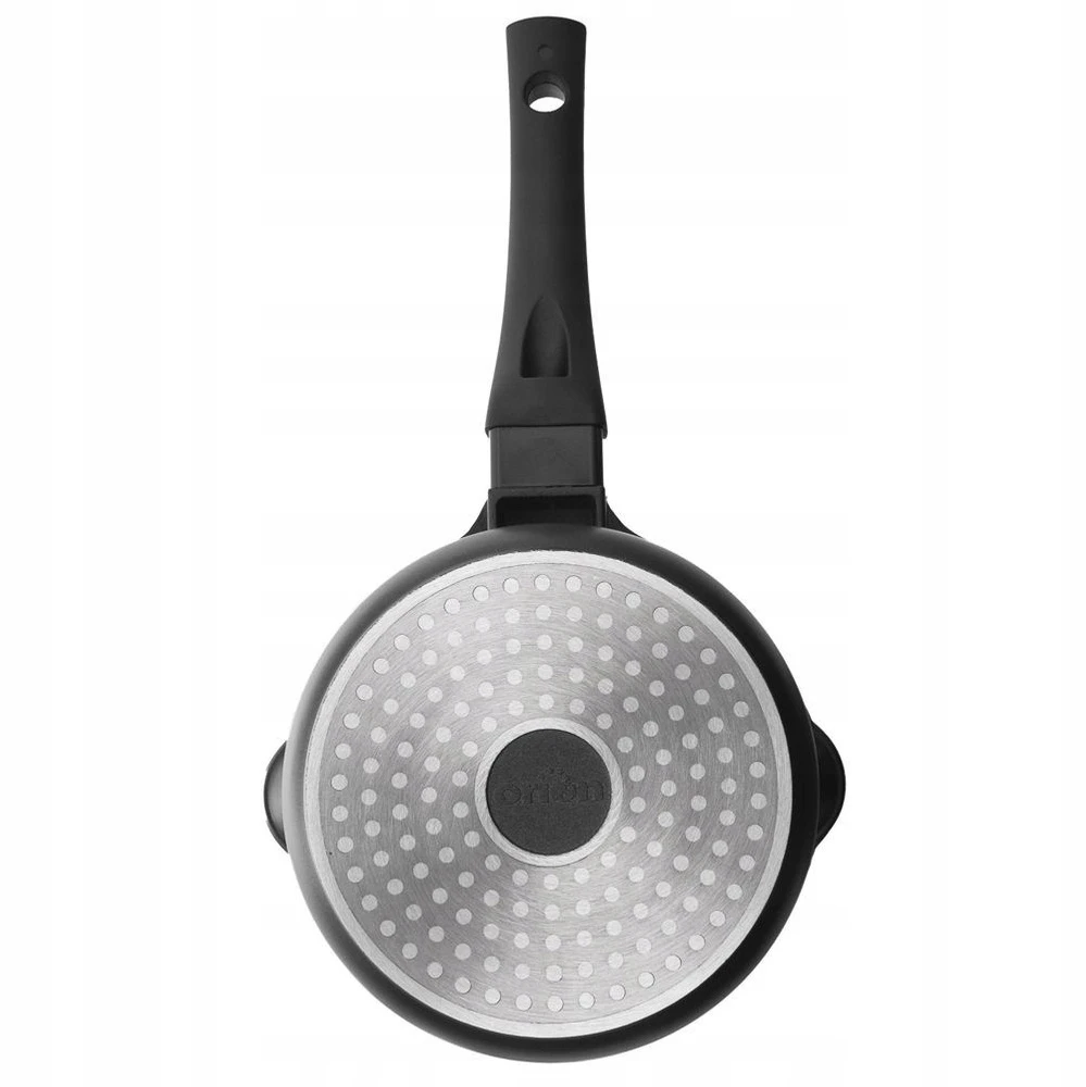 Orion Puodas 16 cm 1,3 l ALIUMINIO GRANITINIS Juodas INDUKCINIAM NELIPAMUMU