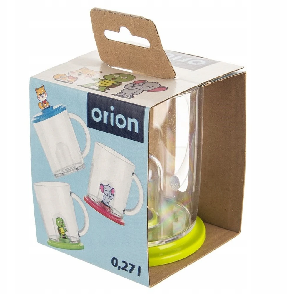 Orion Vaikiškas puodelis vėžlys 240 ml su dangteliu