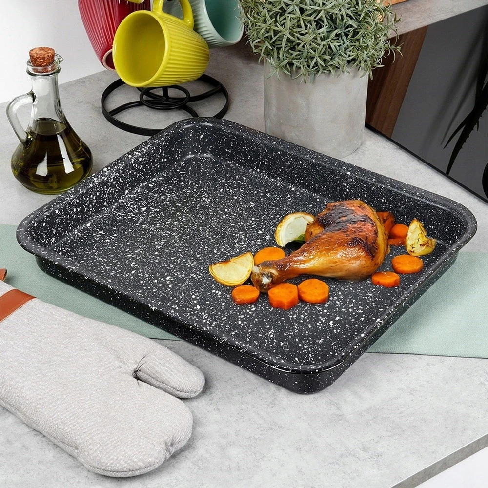 Orion STAČIAKAMPĖ GRANITINĖ KEPĖJŲ KEPIKLĖ MĖSOS TORTAMS KEPTI 4L