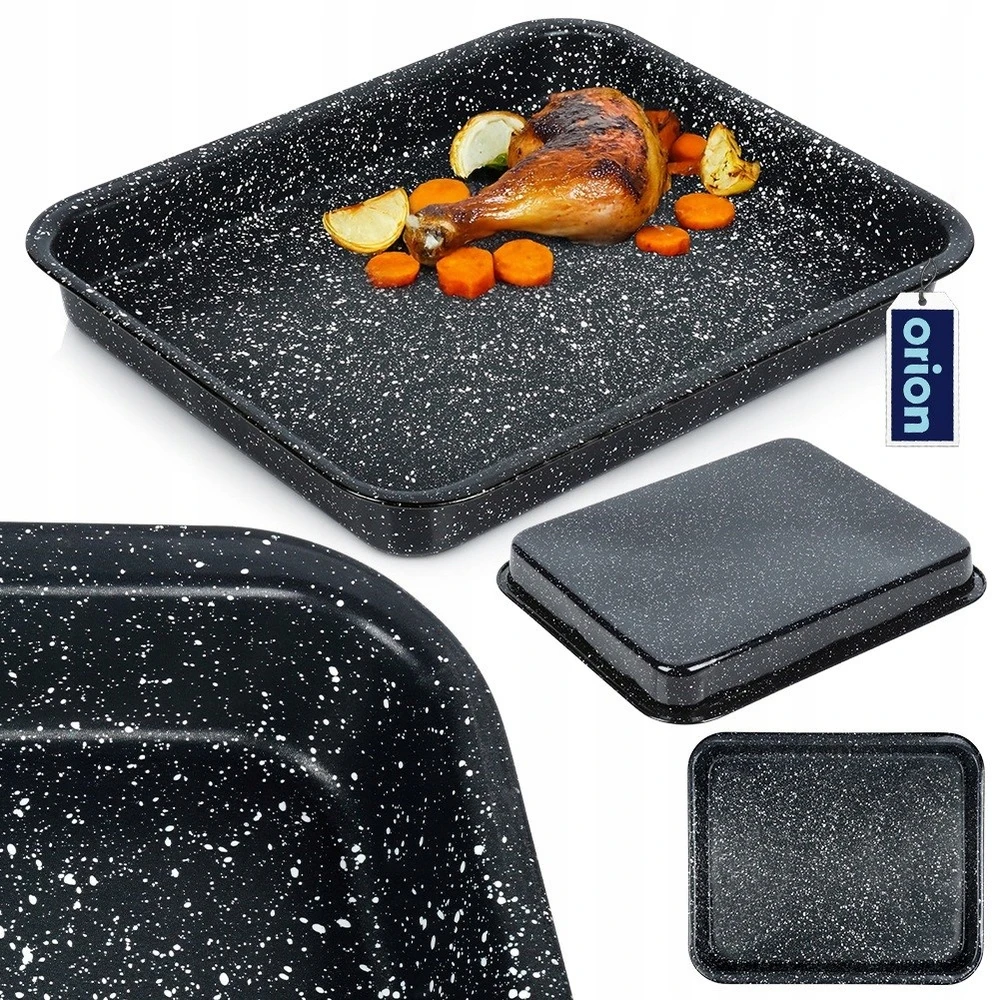 Orion STAČIAKAMPĖ GRANITINĖ KEPĖJŲ KEPIKLĖ MĖSOS TORTAMS KEPTI 4L
