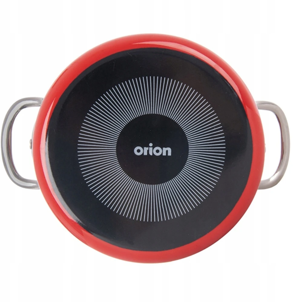 Orion_Group Emaliuotas puodas tradiciniam virimui, dujų indukcija, 14 cm, 0,6 l