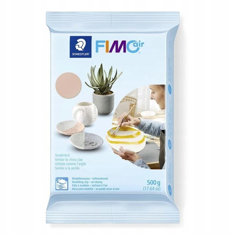 Oro džiūstantis modeliuojamasis pasta - FIMO - air BASIC - Kūno spalva - 500g - 97% natūralus