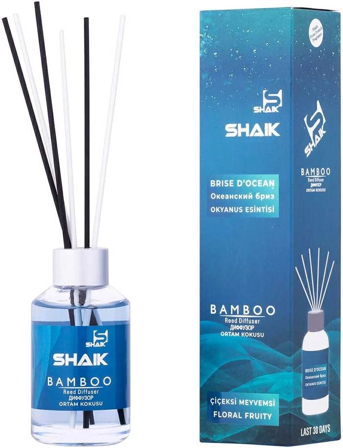 Namų kvapas su lazdelėmis SHAIK VANDENYNO PURSLAI 115 ml.