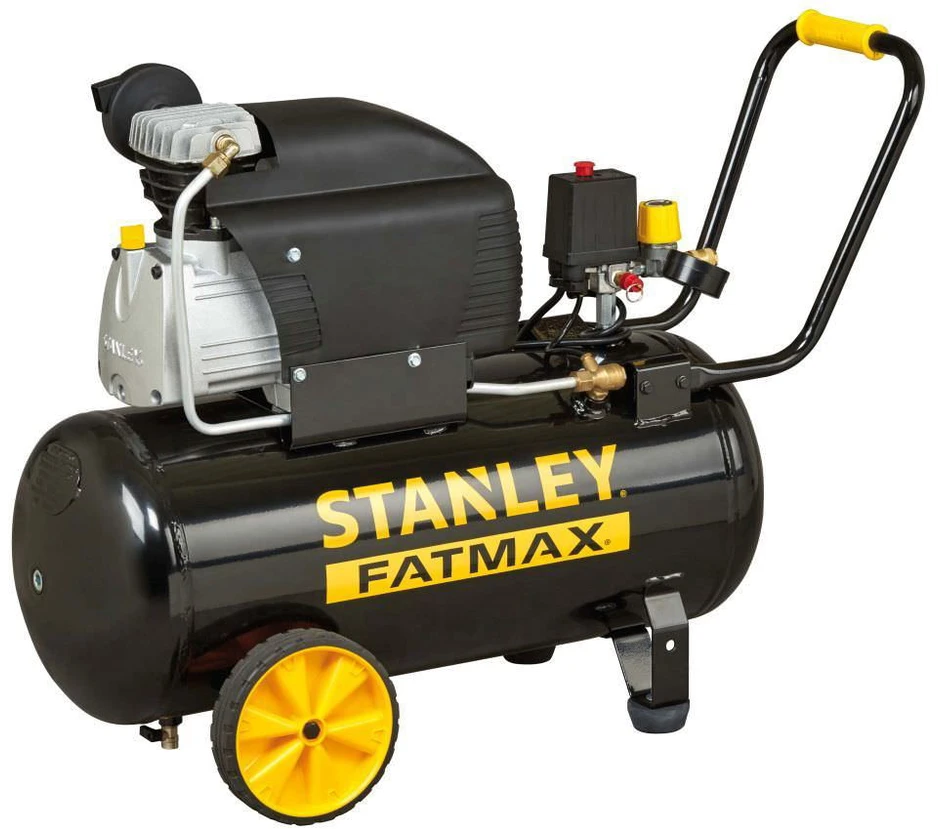 Oro kompresorius STANLEY Fatmax Siltek TB 24, 1100 W, 8 bar, 160 l/min, 24 l, 59 dB(A), su ratukais