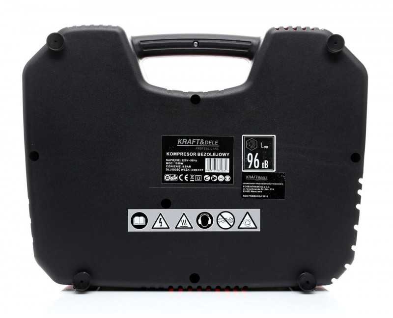 Kraftampdele Oro kompresorius su priedais, 1100w+11 priedų, Kraftdele