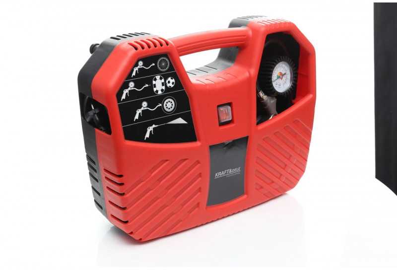 Kraftampdele Oro kompresorius su priedais, 1100w+11 priedų, Kraftdele