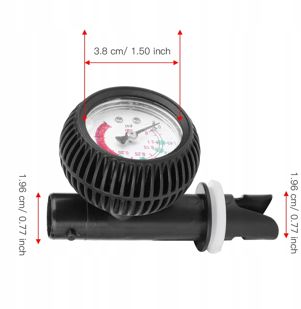 ORO SLĖGIO MATUOKLIS 0-5 PSI SIURBLIŲ SAUGOS BAROMETRAS, SKIRTAS