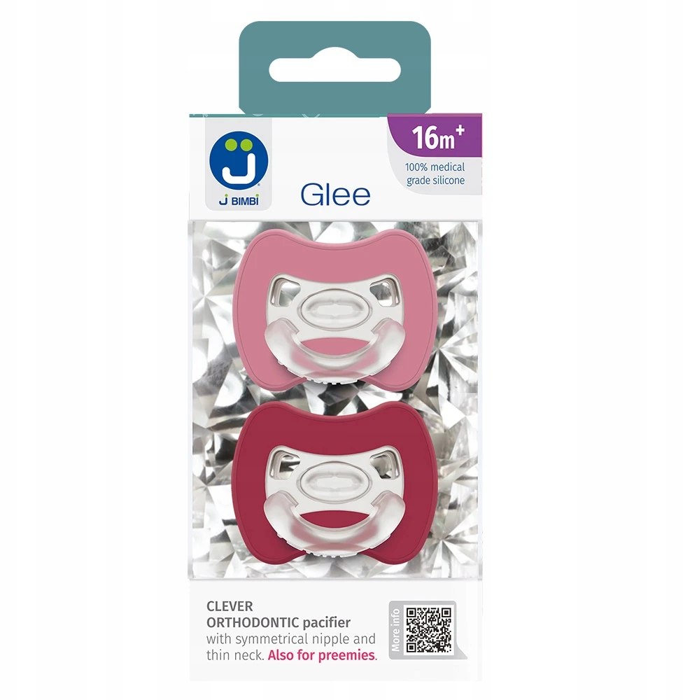 Bez Marki ORTHODONTIC ERGONOMIC SILICONE čiulptukas 16M+ BPA FREE GLEE JBIMBI 2 S