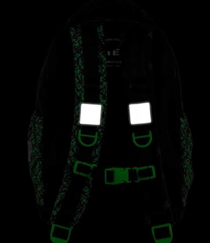 Ortopedinė mokyklinė kuprinė Kite Pixel berniukui, 15 l