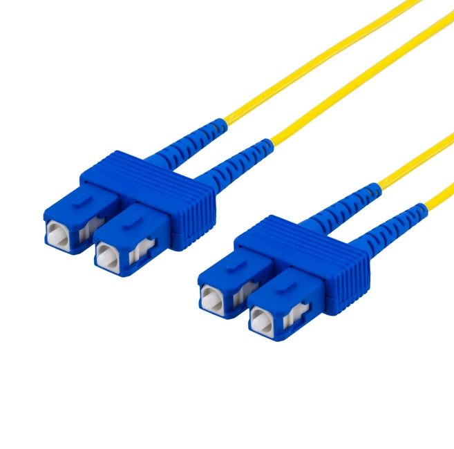 OS2 optinis kabelis DELTACO, SC - SC, duplex, singlemode, 5m / FB-55S