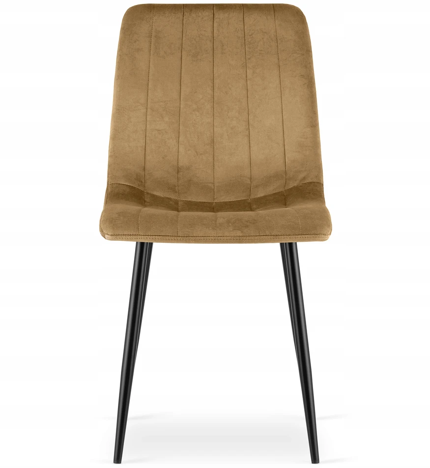 Oskar Kėdė su veliūriniu apmušalu, ruda, 87 cm, 3 vnt.