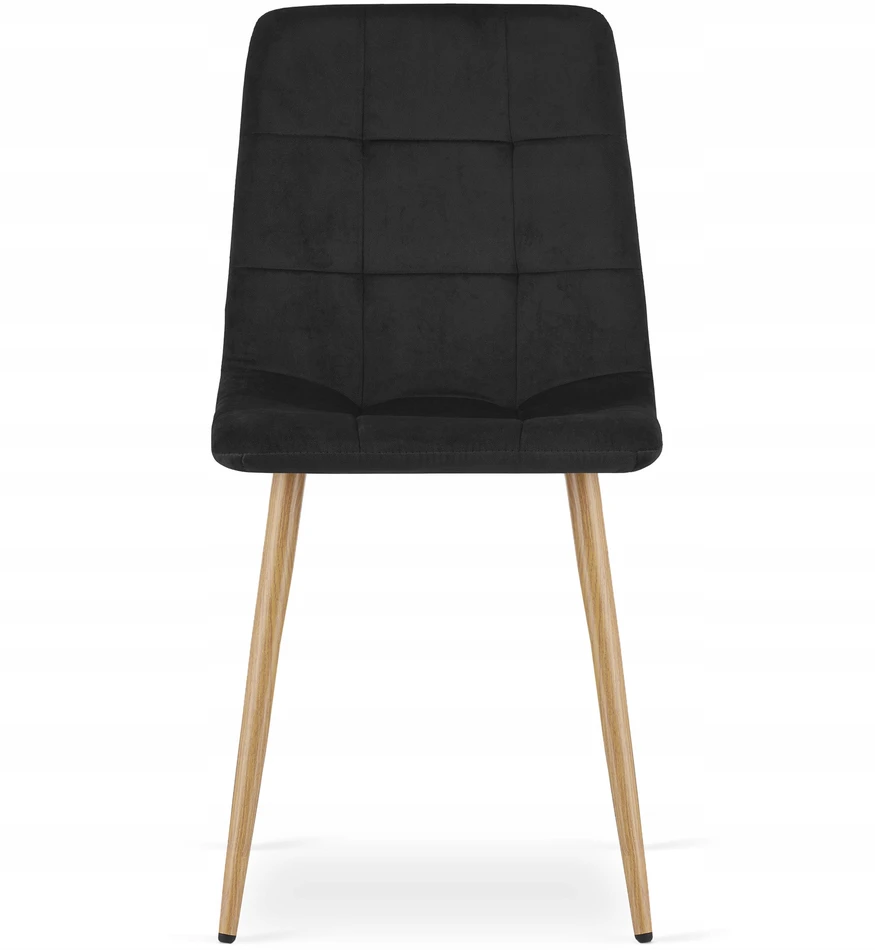 Oskar Vidaus kėdė su veliūriniu apmušalu, juoda, 87 cm, 3 vnt.