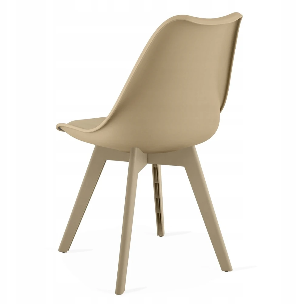 Oskar Kėdė MARK su eko odos pagalvėle, tamsiai smėlinė, 82 cm