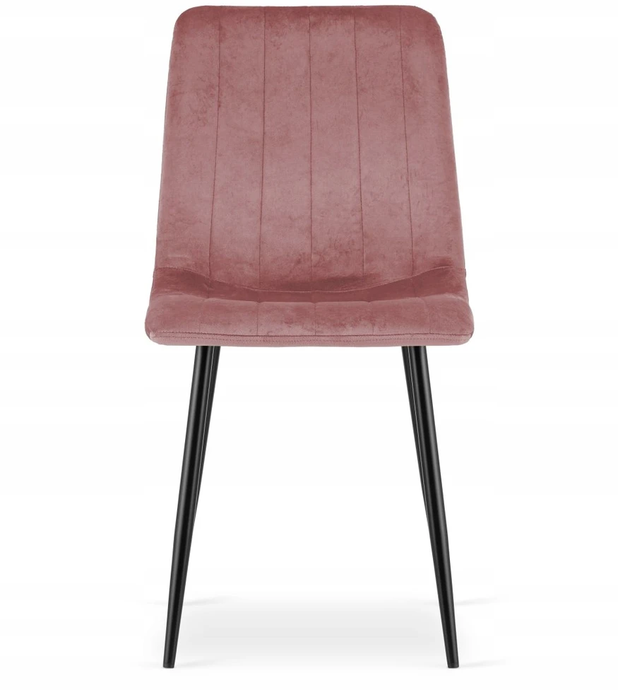 Oskar Kėdė su veliūriniu apmušalu ir metalinėmis kojomis, rožinė, 87 cm