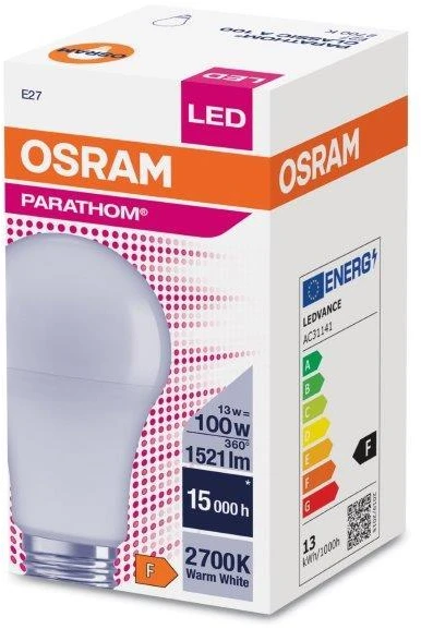 Osram Parathom Classic LED | E27 | 13 W | Šiltas Baltas