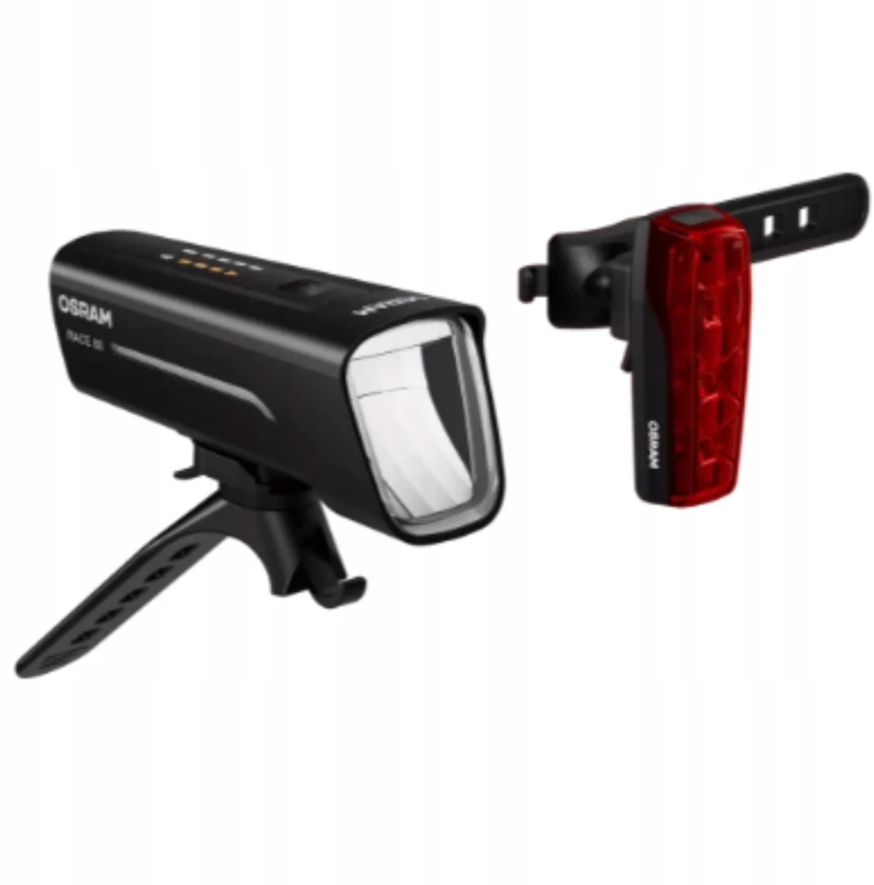 Dviračių žibintų rinkinys Osram LED, plastikas, juoda