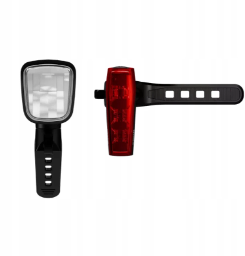 Dviračių žibintų rinkinys Osram LED, plastikas, juoda