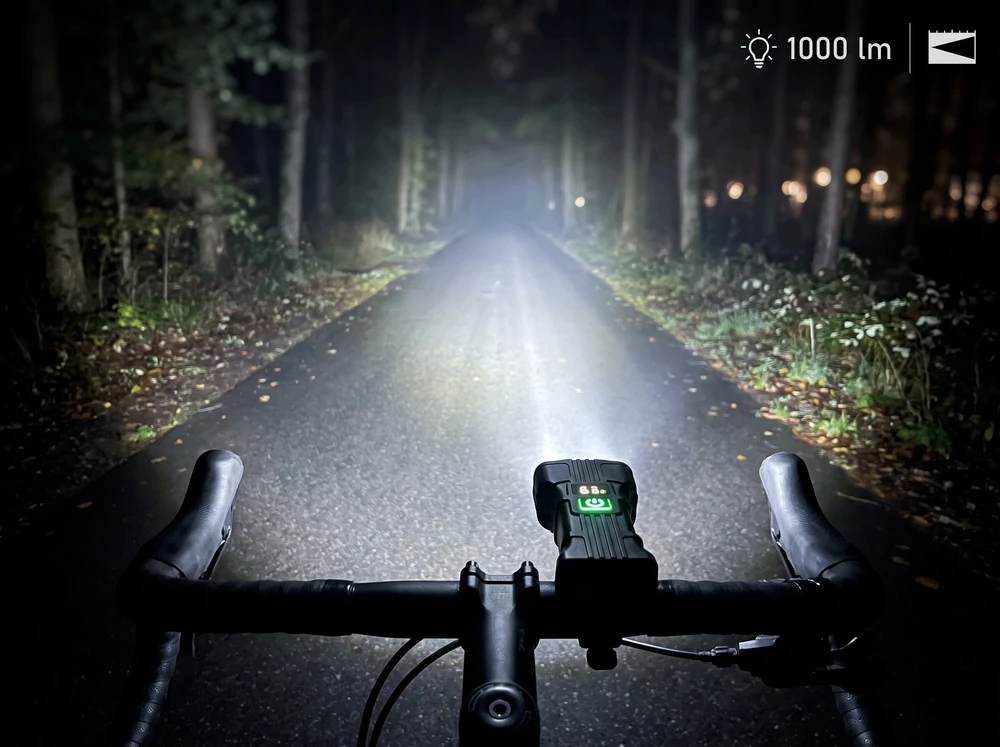 Oświetlenie rowerowe TODOMI LAMPKA 1000 LM 1000 lm akumulator
