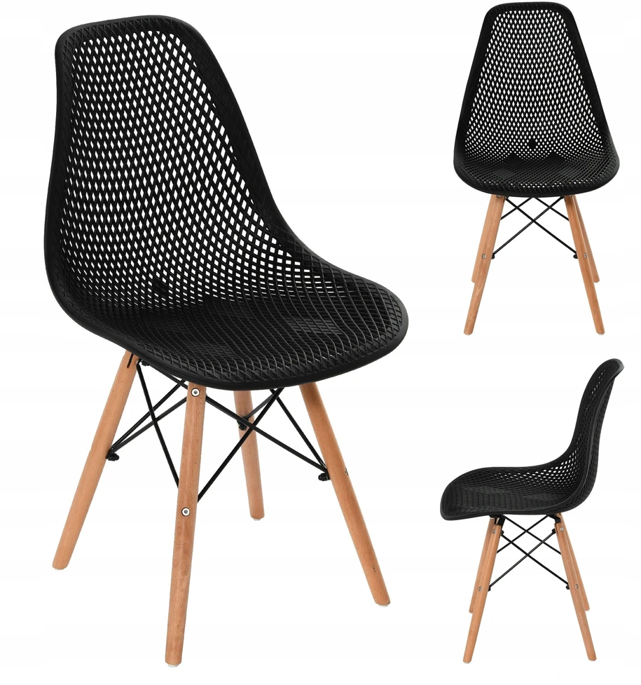 Ote Skandinaviška kėdė, moderni ergonomiška valgomojo kėdė, Loft svetainė