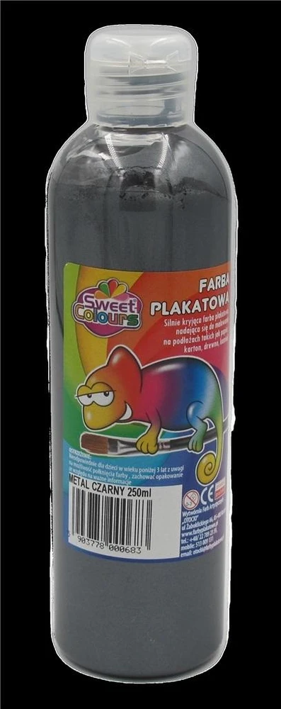 Otocki Dekoratyviniai dažai metaliniai juodi 250ml