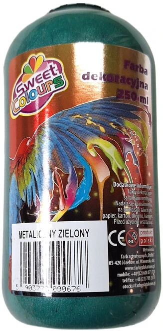 Otocki Dekoratyviniai metaliniai dažai, žali, 250ml
