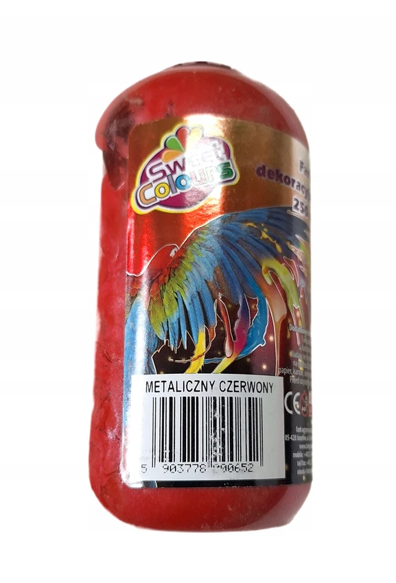 Otocki plakatų dažai, 250 ml, metaliniai raudoni