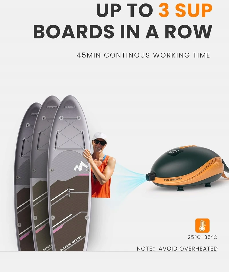 OutdoorMaster Dolphin irklentės elektrinė pompa kompresorius