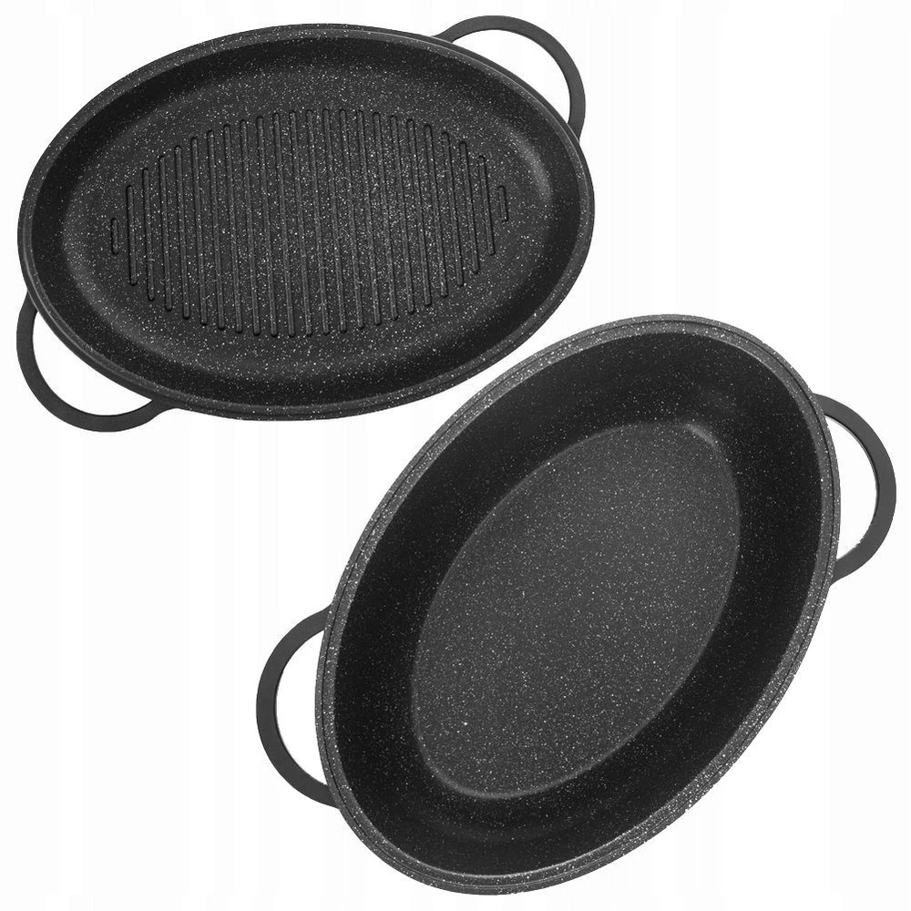 Orion Kepimo indas granitinė su dangčiu 2 viename GRANDE 10 l, 43x28 cm