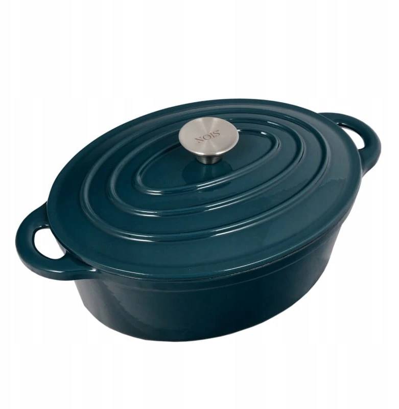 Ovalus ketaus puodas Tierra 30cm 4L marine NOIS