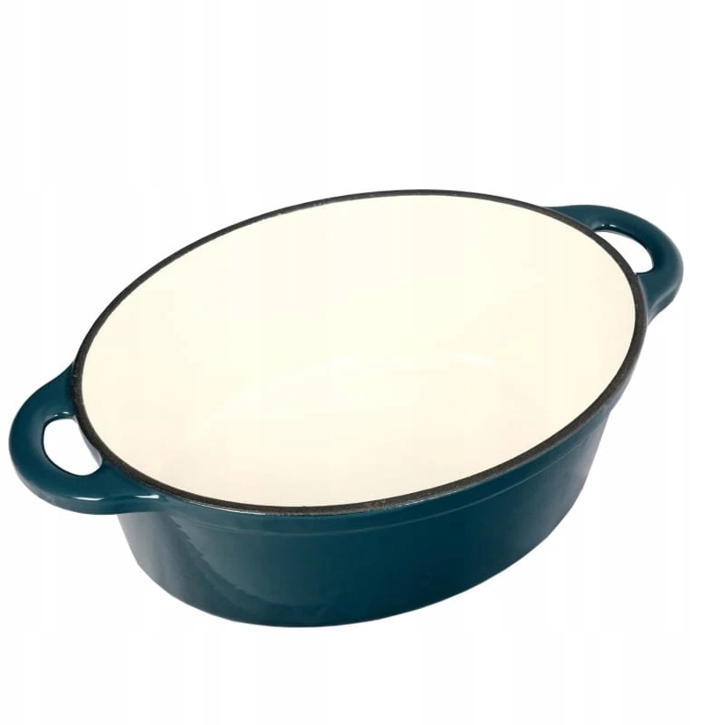 Ovalus ketaus puodas Tierra 30cm 4L marine NOIS