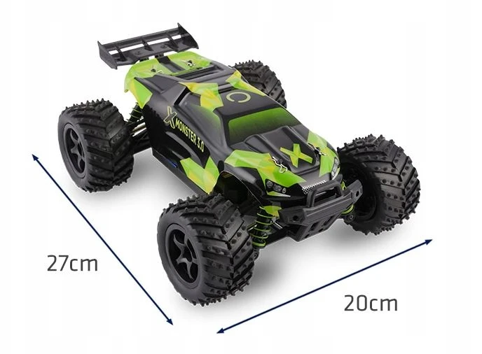Overmax Car SPRING RC 4x4 100m 30km/h NUOTOLINIO PULTO VALDOMAS X-Monster