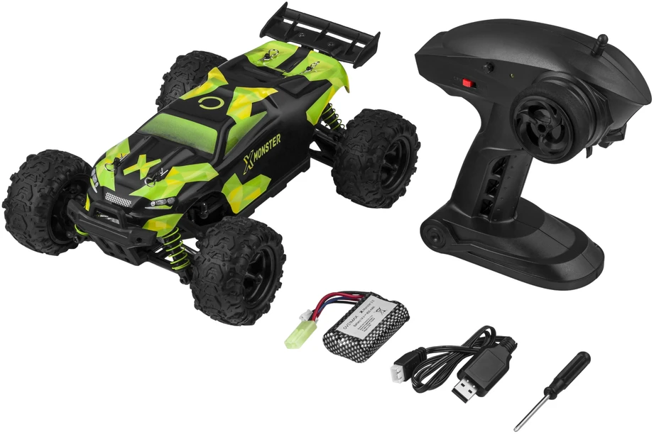 Overmax Car SPRING RC 4x4 100m 30km/h NUOTOLINIO PULTO VALDOMAS X-Monster