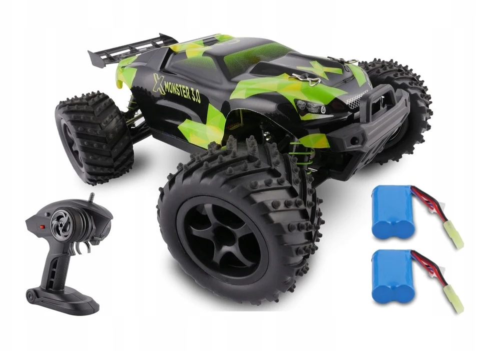 Overmax Car SPRING RC 4x4 100m 30km/h NUOTOLINIO PULTO VALDOMAS X-Monster