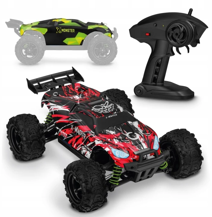 Overmax RC nuotoliniu būdu valdomas automobilis 40min 100m 4x4 30km/h 2xbaterija 1:18 + BŪSTAS