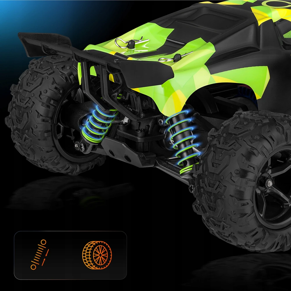 Overmax RC nuotoliniu būdu valdomas automobilis 40min 100m 4x4 30km/h 2xbaterija 1:18 + BŪSTAS