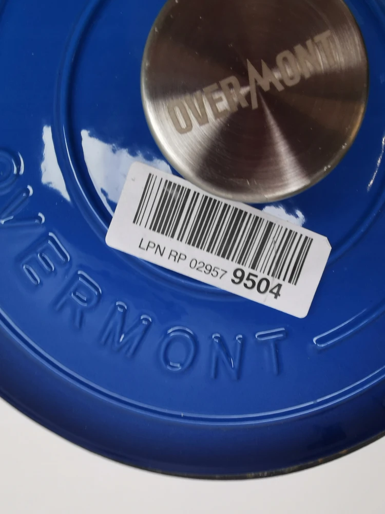Overmont Emaliuotas ketaus kepimo indas - troškintuvas 24 cm