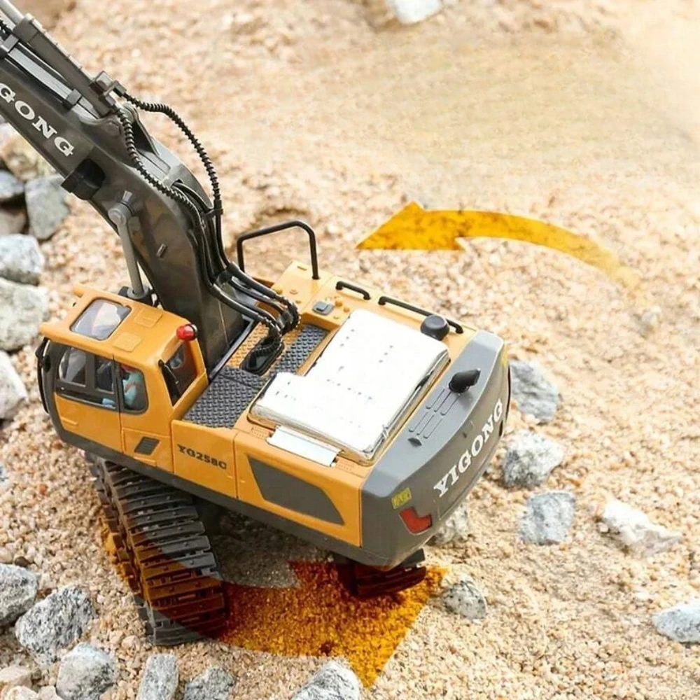 Owl Tech RC EKSKAVATORIUS NUOTOLINIO KONTROLĖS 2,4 GHz 360° KAUŠAS 2x Akumuliatorius 11 KAN.