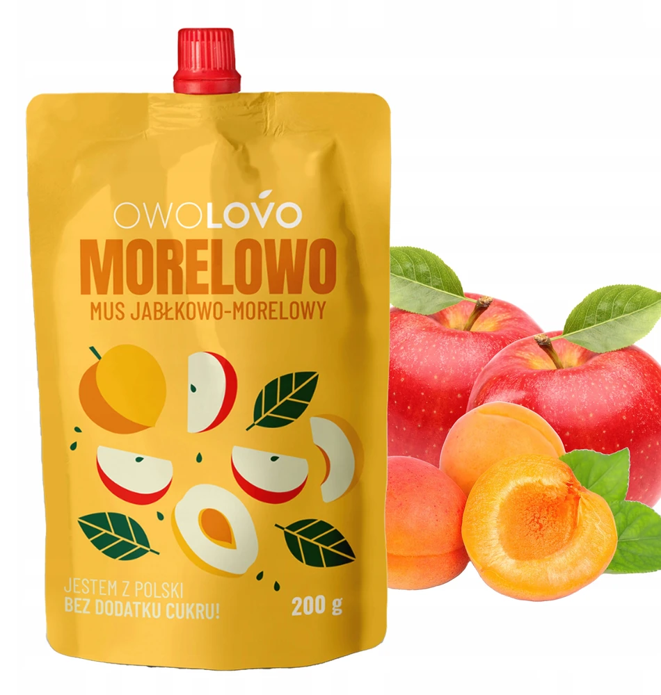 Owolovo vaisių putėsiai skonių MIX 10 x 200g (2000g)