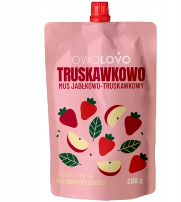 OWOLOVO vaisių putėsiai vaikams VAMZDŽIŲ SKANČIŲ MIŠINIS 12 x 200 g