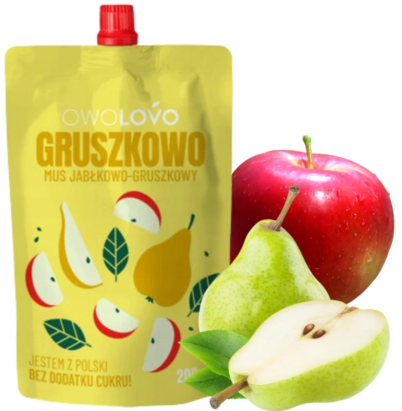 OWOLOVO vaisių putėsiai vaikams VAMZDŽIŲ SKANČIŲ MIŠINIS 12 x 200 g