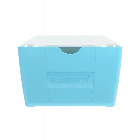 OXFORD FLASHBOX na 500 fiszek Flash 2.0 (7,5x12,5 cm) Pastelinis mėlyna