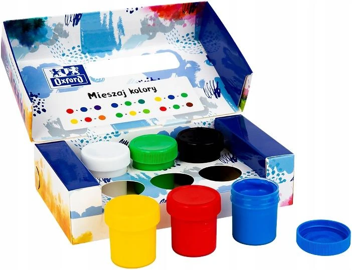 Oxford Plakatų Dažai 6 Spalvų, 20 ml Kiekviena