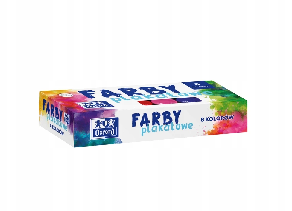 Oxford plakatų dažai, 8 spalvos, 20 ml