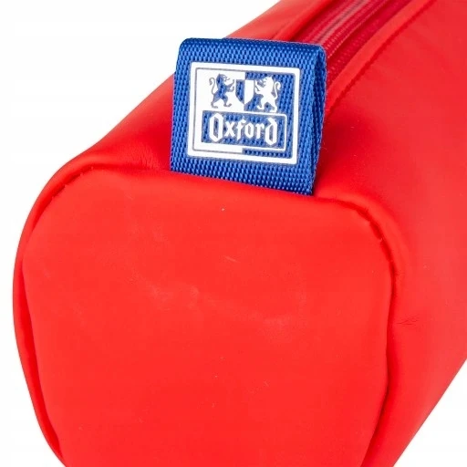 Oxford Touch raudonas "tūbelės" stiliaus pieštukų dėklas
