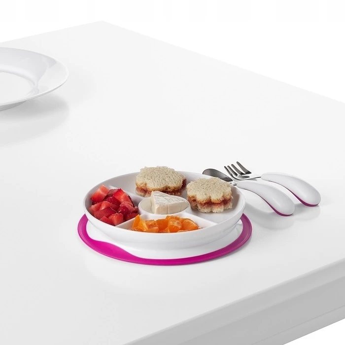 OXO plokštelė su silikoniniu siurbimo puodeliu Rožinė